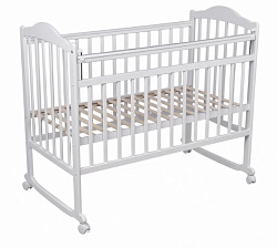 Детская кроватка Мой малыш 4, колесо/качалка