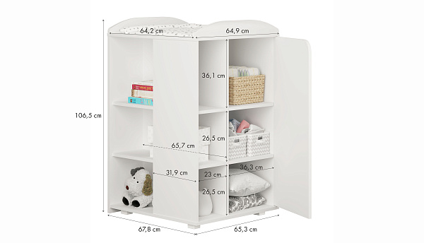 Детская кроватка-трансформер Polini Kids French 800 Ameli с ящиком фото 4