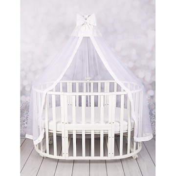 Балдахин с рюшем для кроватки AmaroBaby Moonlight 150x300 см