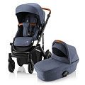 Детская коляска Britax Roemer Smile 3 2 в 1 Детская коляска Britax Roemer Smile 3 2 в 1 Indigo Blue — Фото