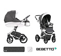 Детская коляска Bebetto Tito Chanel 2 в 1, ткань+эко-кожа (CH04
						
					) — Фото