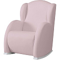 Кресло-качалка Micuna Wing Flor White Кресло-качалка Micuna Wing Flor White Leatherette pink искусственная кожа — Фото