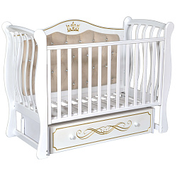 Детская кроватка Антел Luiza 333 с мягкой спинкой