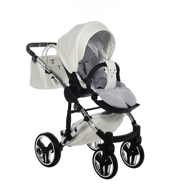 Детская коляска Junama Diamond Individual V2 2 в 1 на серебряной раме фото 20