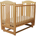 Детская кроватка Соня 04 Бабочка, поперечный маятник, без ящика Слоновая Кость — Фото