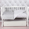 Комплект постельного белья в кроватку AmaroBaby Baby Boom из бязи, 3 предмета Комплект постельного белья в кроватку AmaroBaby Baby Boom из бязи, 3 предмета Короны — Фото