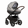 Детская коляска Tutis Nanni 3 в 1 (893022 Серый + Кожа тёмно-серая
						
					) — Фото