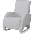 Кресло-качалка Micuna Wing Confort White Leatherette grey искусственная кожа — Фото