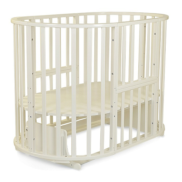 Детская кроватка Mr Sandman Round 10 в 1, универсальный маятник фото 4