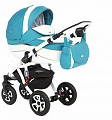 Детская коляска BeBe-Mobile Movo R 2 в 1, ткань+эко-кожа 838S — Фото