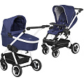 Детская коляска Teutonia BeYou V4 Elite WHL3 2 в 1 6125-6180-6125 Sapphire-Hive шасси pearl — Фото
