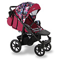Прогулочная коляска SevillaBaby Colibri Прогулочная коляска SevillaBaby Colibri CLB-02, сливовый-цветной принт — Фото