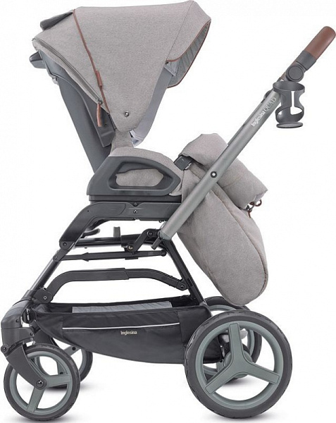 Детская коляска Inglesina Quad System 2 в 1 на шасси Quad Titanium Black Cognac фото 6