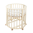 Детская кругло-овальная кроватка Vestario Round 7 в 1 (без маятника) - Фото