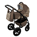 Детская коляска Ray Teresa Lux 2 в 1 (8 коричневый лен/молочный лен
						
					) — Фото