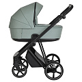 Детская коляска Roan Sol 2 в 1, экокожа (RSL/2023 Кожа Misti Mint/Grey/серая ручка
						
					) — Фото