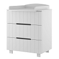 Детский комод Incanto Vikki 800/3 Детский комод Incanto Vikki 800/3 Белый — Фото