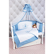 Комплект постели Premium в кроватку AmaroBaby Sweet Dreams, 7 предметов, сатин Комплект постели Premium в кроватку AmaroBaby Sweet Dreams, 7 предметов, сатин - Фото