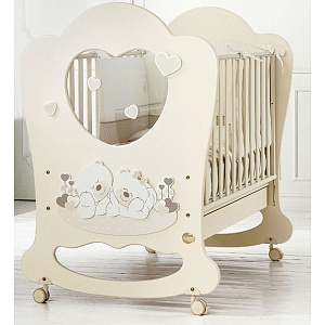 Детская кроватка Baby Expert Sogno, колесо + качалка