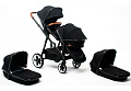 Детская коляска для двойни BabyZz Dynasty 2 в 1 (Черный
						
					) — Фото