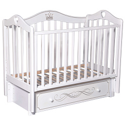 Детская кроватка Кедр Karolina 8, универсальный маятник/ящик