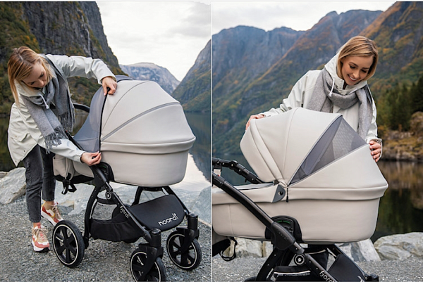 Детская коляска Noordi Fjordi Sport 2021 3 в 1, 100% экокожа фото 4