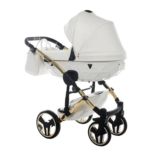 Детская коляска Junama Diamond Individual V2 2 в 1 на золотой раме фото 2