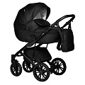 Детская коляска Indigo Mio Eco 2 в 1 (01 черная кожа
						
					) — Фото