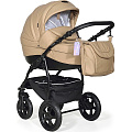 Детская коляска Indigo 18 Special S+F 3 в 1 Детская коляска Indigo 18 Special S+F 3 в 1 Sp 18 Темно-бежевая кожа — Фото