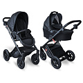 Детская коляска Tutek Diamos 2 в 1, эко-кожа Детская коляска Tutek Diamos 2 в 1, эко-кожа DS ECO BLACK — Фото
