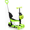 Детский трехколесный самокат-коляска VipLex ST-M08 (Green) — Фото