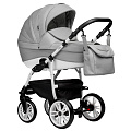 Детская коляска indigo Indigo Special 2 в 1 (04 серая кожа
						
					) — Фото