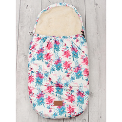 Универсальный меховой конверт AmaroBaby Little Traveller Цветы 145х45 см Универсальный меховой конверт AmaroBaby Little Traveller Цветы 145х45 см