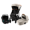 Детская коляска Britax Romer Smile 3 i-Size 3 в 1 Pure Beige/Space Black — Фото