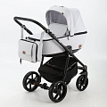 Детская коляска BeBe-Mobile Gusto 3 в 1, ткань+эко-кожа GU14 Светло-серый — Фото