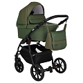 Детская коляска Pituso Nino 2 в 1 Детская коляска Pituso Nino 2 в 1 3016/1 Olive + Кожа Olive — Фото
