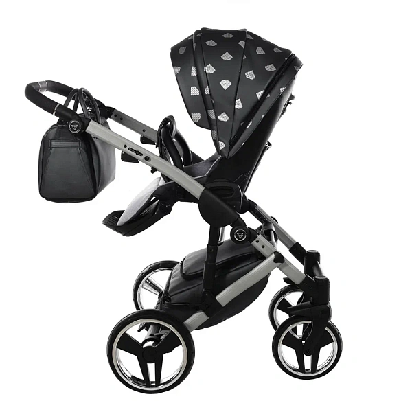 Детская коляска Junama Glow V2 2 в 1 на серебряной раме фото 15