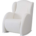 Кресло-качалка Micuna Wing Flor White Кресло-качалка Micuna Wing Flor White Leatherette white искусственная кожа — Фото
