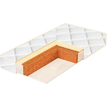 СLX-12 Матрас кокосовый в детскую кроватку Bambola Coir Luxe 12 см, жаккард 60х120