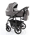 Детская коляска Sevillababy Unico 2 в 1 Детская коляска Sevillababy Unico 2 в 1 Un-03, т. серый-св.серый экокожа — Фото