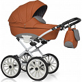 Детская коляска Expander Xenon Prestige 2 в 1, эко-кожа 02 Copper Оранжевый — Фото