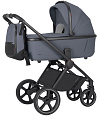 Детская коляска Carrello Ultimo CRL-6528 2 в 1 на черной раме Cool Grey — Фото