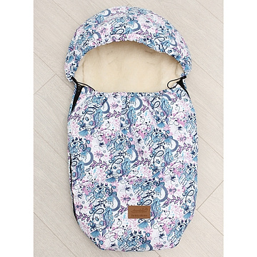Универсальный меховой конверт AmaroBaby Little Friend Вензеля 80х45 см