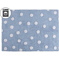 Ковер в детскую Lorena Canals Polka Dots Ковер в детскую Lorena Canals Polka Dots голубой-белый C-00082 — Фото