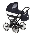 Детская коляска Jedo Classic Bartatina Alu Plus 2 в 1 Детская коляска Jedo Classic Bartatina Alu Plus 2 в 1 22 black — Фото