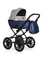 Детская коляска Riko Basic Ozon Shine Prestige 2 в 1 04 Синий-серый — Фото