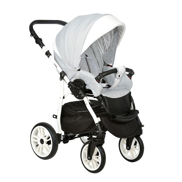 Детская коляска Indigo INDIGO 2021 2 в 1, ткань+экокожа фото 2