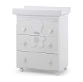 Пеленальный комод Italbaby Fiocco Classic Пеленальный комод Italbaby Fiocco Classic Белый — Фото