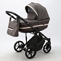 Детская коляска Adamex Rimini 3 в 1 (RI85 шоколад+т.коричнев.кожа+св.беж.отделка
						
					) — Фото
