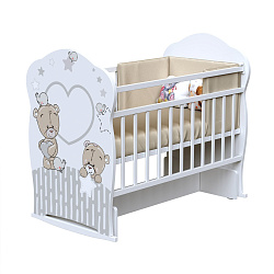 Детская кроватка ВДК Forever friends, колесо/качалка/маятник